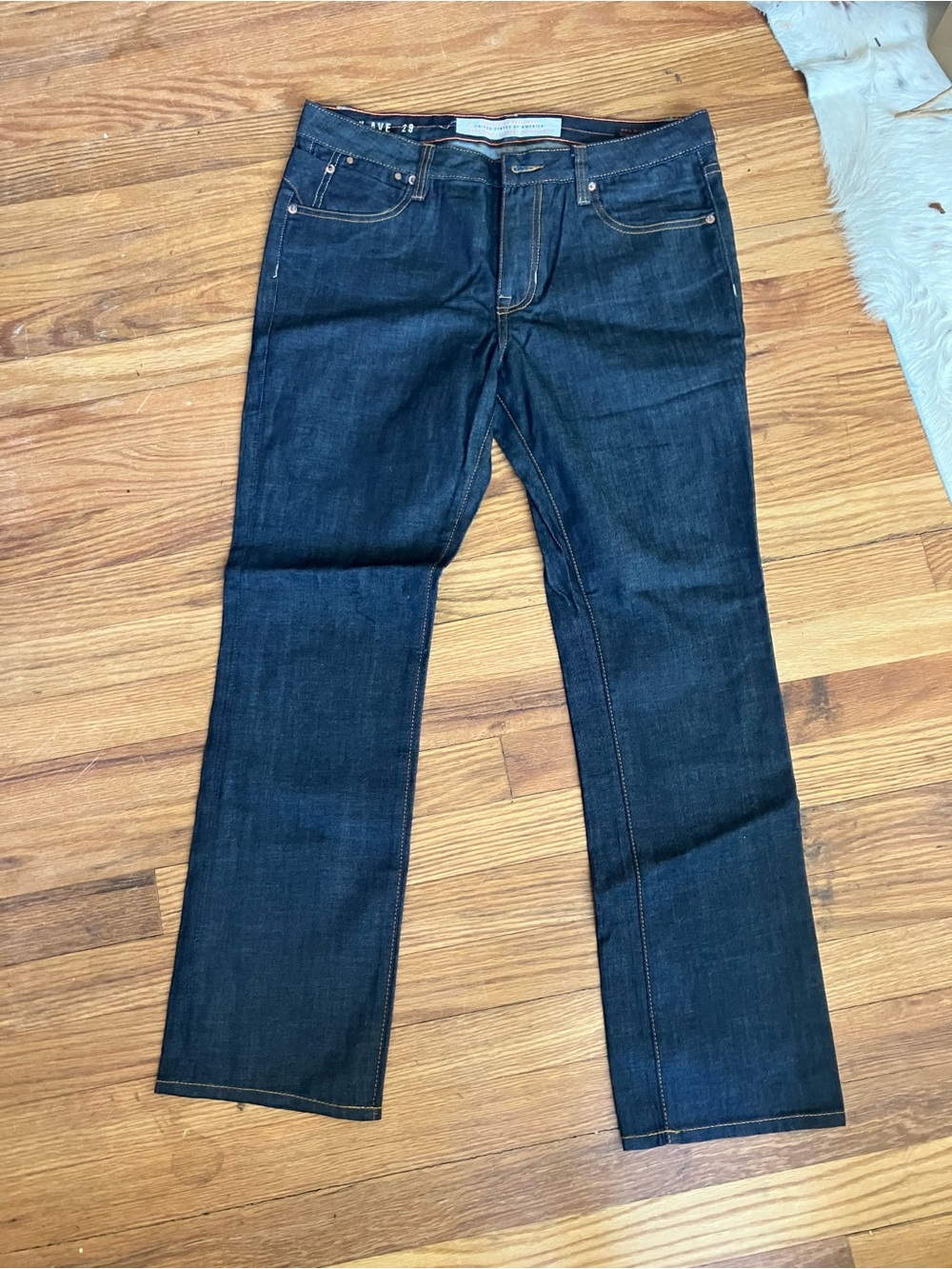 Men's Straight Leg Dark Indigo Jeans